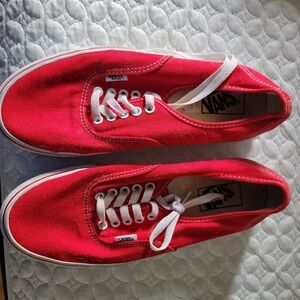 Vans red woman's 10